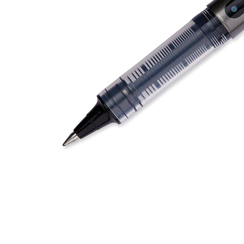 12 Pcs Uni-ball Vision Rollerball Pens Micro-Point (0.5mm) Black -1 Box