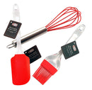 3-Pc Ai-De-Chef Silicone Cooking Set ( 1 Spatula + 1 Brush + 1 Whisk ) - 1 Pack
