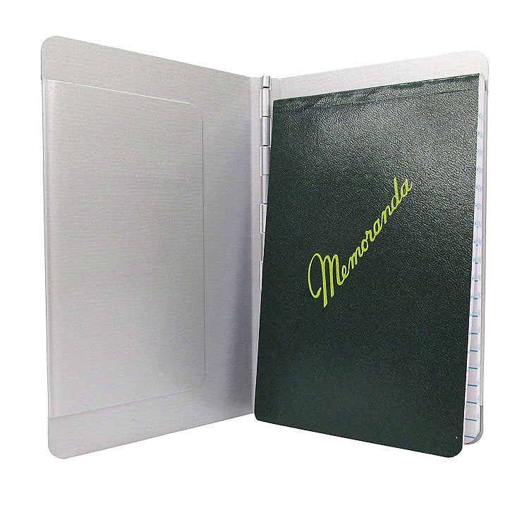AbilityOne Memoranda Military Notebook Cover  3 3⁄8” x 5 1⁄2” Silver 1 Pack